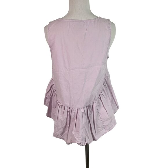 🟣🟣🟣 VANESSA VIRGINIA Women's Size 8 Lavender Purple Sleeveless Tunic Blouse - Picture 4 of 9